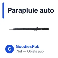 Parapluie automatique personnalisable avec logo - modèle KK8COJ - Miniature 11