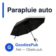 Parapluie automatique pliable personnalisable avec logo - Kymbrea - Miniature 1
