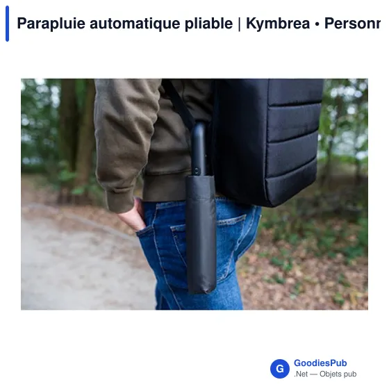 Parapluie automatique pliable personnalisable avec logo - Kymbrea - Image 2