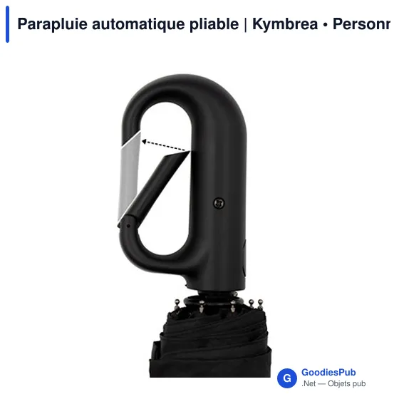 Parapluie automatique pliable personnalisable avec logo - Kymbrea - Image 5