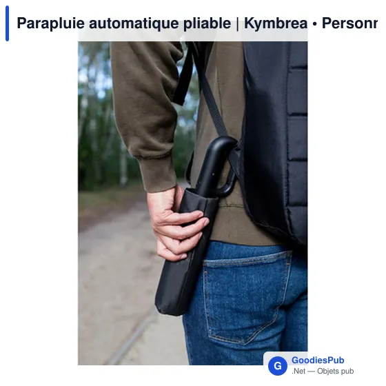 Parapluie automatique pliable personnalisable avec logo - Kymbrea - Image 10