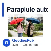 Parapluie automatique RPET | Nell - Miniature 2