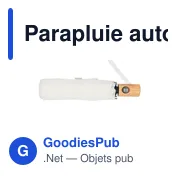 Parapluie automatique RPET | Nell - Miniature 3