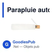 Parapluie automatique RPET | Nell - Miniature 4