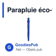 Parapluie éco-friendly personnalisable avec logo - Bonaf - Miniature 1