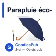 Parapluie éco-friendly personnalisable avec logo - Bonaf - Miniature 2