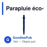 Parapluie éco-friendly personnalisable avec logo - Bonaf - Miniature 7