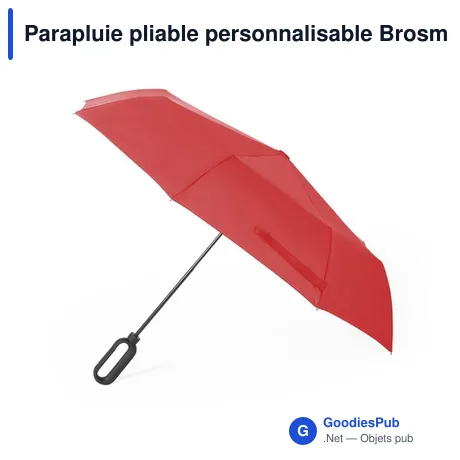 Parapluie pliable personnalisable Brosmon avec logo