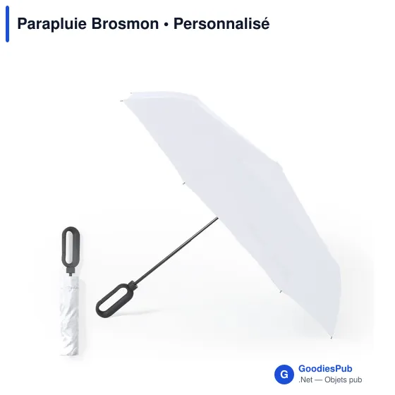 Parapluie pliable personnalisable Brosmon avec logo - Image 2