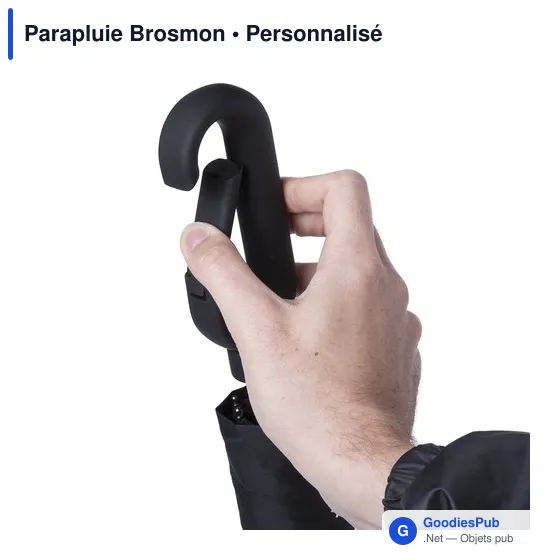 Parapluie pliable personnalisable Brosmon avec logo - Image 12