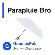 Parapluie pliable personnalisable Brosmon avec logo - Miniature 7