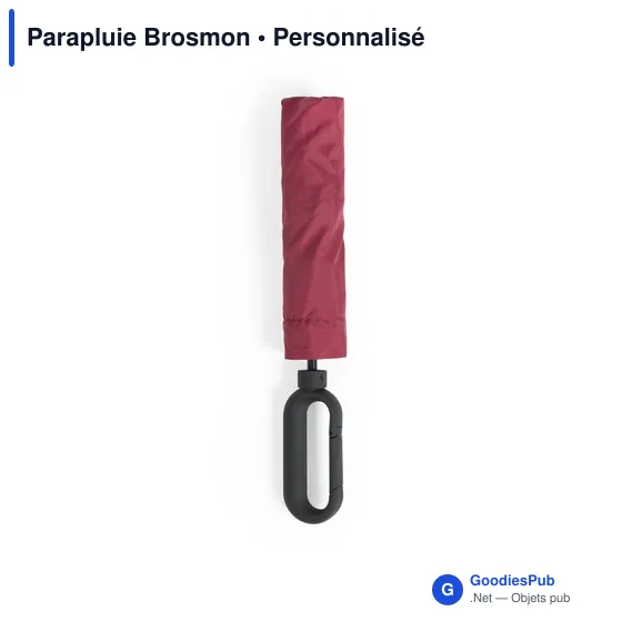 Parapluie pliable personnalisable Brosmon avec logo - Image 10