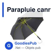 Parapluie canne bicolore personnalisable 23 pouces automatique avec logo - Canne - Miniature 6