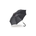 Variante Noir / Gris - Parapluie canne bicolore personnalisable 23 pouces automatique avec logo - Canne