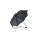 Variante Noir / Bleu - Parapluie canne bicolore personnalisable 23 pouces automatique avec logo - Canne