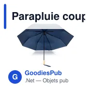 Parapluie coupe-vent personnalisable avec logo | Uksan - Miniature 11