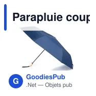 Parapluie coupe-vent personnalisable avec logo | Uksan - Miniature 12