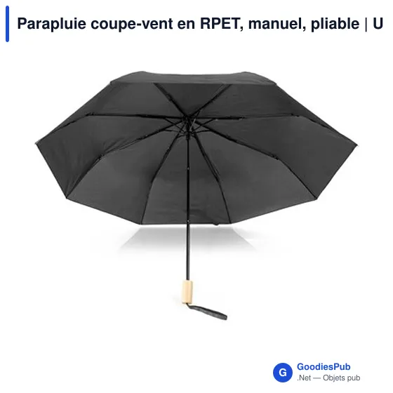 Parapluie coupe-vent personnalisable avec logo | Uksan - Image 3