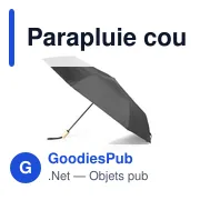 Parapluie coupe-vent personnalisable avec logo | Uksan - Miniature 4