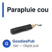 Parapluie coupe-vent personnalisable avec logo | Uksan - Miniature 5