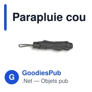 Parapluie coupe-vent personnalisable avec logo | Uksan - Miniature 7