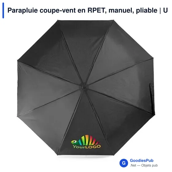 Parapluie coupe-vent personnalisable avec logo | Uksan - Image 8