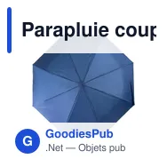Parapluie coupe-vent personnalisable avec logo | Uksan - Miniature 9