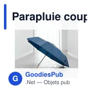 Parapluie coupe-vent personnalisable avec logo | Uksan - Miniature 10