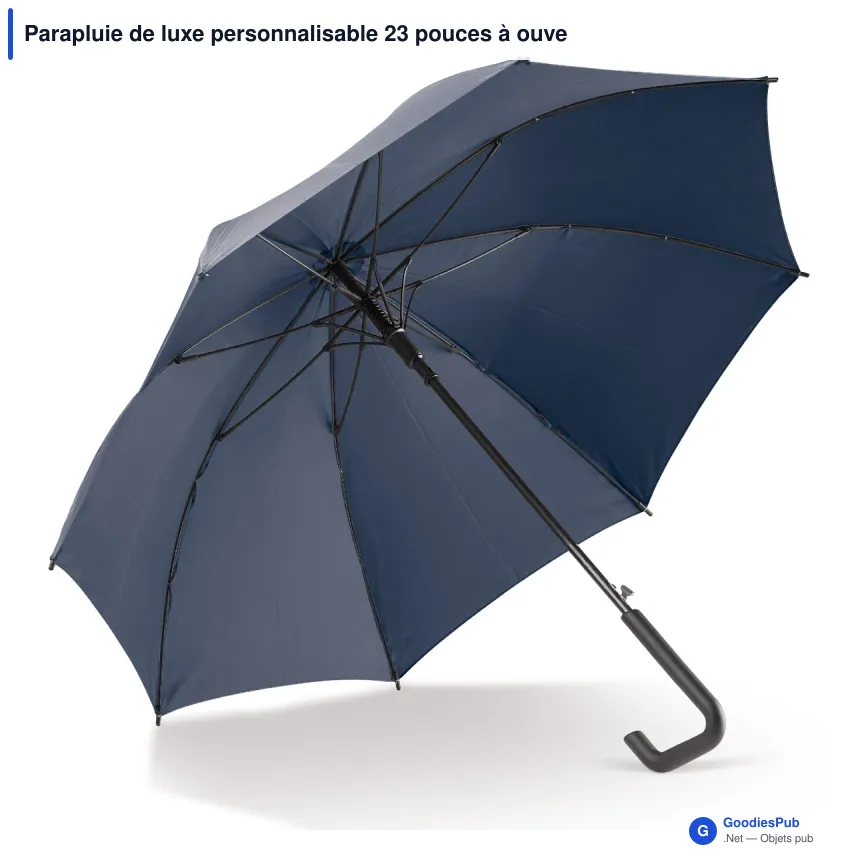 Parapluie de luxe personnalisable 23 pouces à ouverture automatique avec logo - Luxe - Image 2