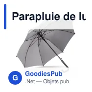 Parapluie de luxe personnalisable 23 pouces à ouverture automatique avec logo - Luxe - Miniature 3
