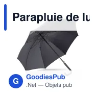 Parapluie de luxe personnalisable 23 pouces à ouverture automatique avec logo - Luxe - Miniature 4