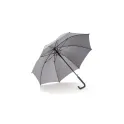 Variante Gris - Parapluie de luxe personnalisable 23 pouces à ouverture automatique avec logo - Luxe