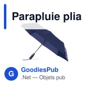Parapluie pliable personnalisable Elmer avec logo - Miniature 1