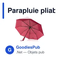 Parapluie pliable personnalisable Elmer avec logo - Miniature 11