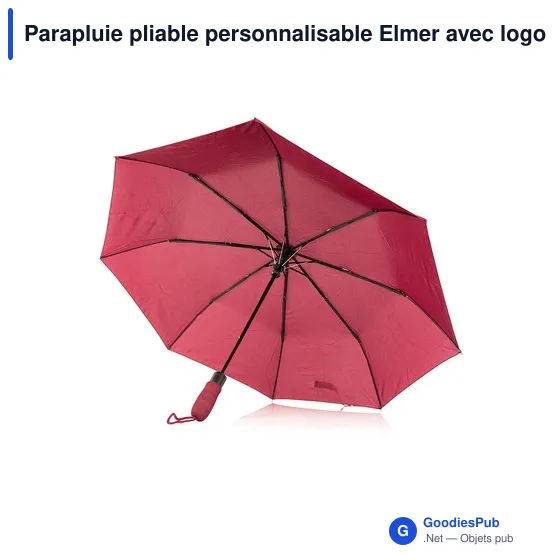 Parapluie pliable personnalisable Elmer avec logo - Image 11