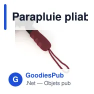 Parapluie pliable personnalisable Elmer avec logo - Miniature 12