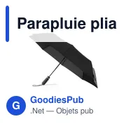 Parapluie pliable personnalisable Elmer avec logo - Miniature 7