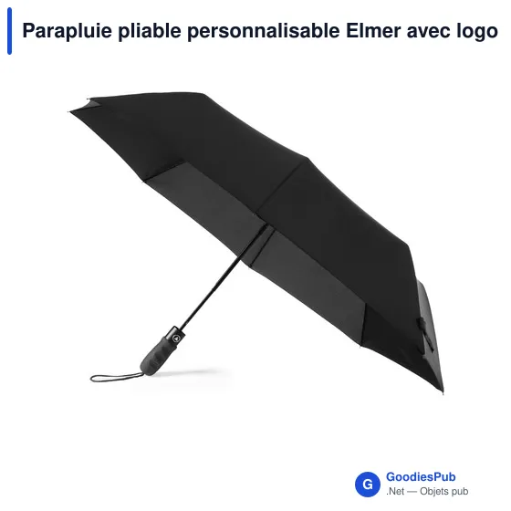 Parapluie pliable personnalisable Elmer avec logo - Image 7