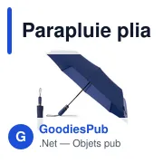 Parapluie pliable personnalisable Elmer avec logo - Miniature 8