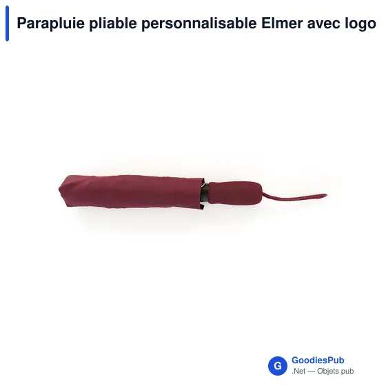 Parapluie pliable personnalisable Elmer avec logo - Image 9