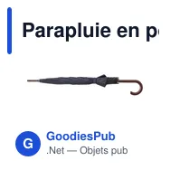 Parapluie en polyester 170T Barry - Miniature 3