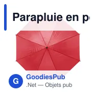 Parapluie en polyester 170T Rachel - Miniature 1