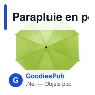 Parapluie en polyester 170T Rachel - Miniature 5
