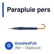 Parapluie personnalisable avec logo pour communication B2B - Miniature 4