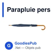Parapluie personnalisable avec logo pour communication B2B - Miniature 5