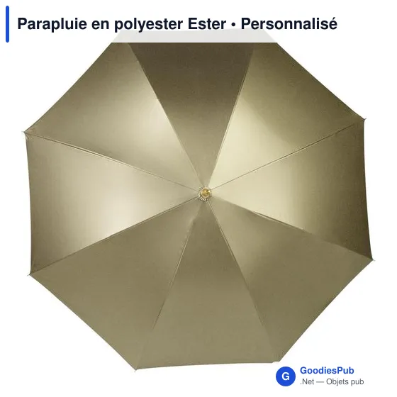 Parapluie automatique personnalisable en polyester avec logo - Image 1
