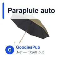 Parapluie automatique personnalisable en polyester avec logo - Miniature 2
