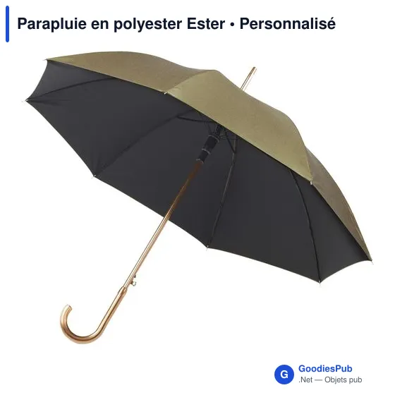 Parapluie automatique personnalisable en polyester avec logo - Image 2