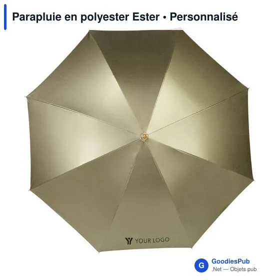 Parapluie automatique personnalisable en polyester avec logo - Image 3