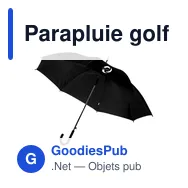 Parapluie golf personnalisable Alfie avec logo - Miniature 5
